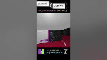 Transform 2D on 3D surfaces in #threejs with #ZIMjs #TextureActive  #3D #VR #virtualreality