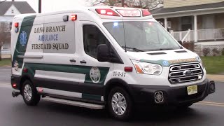 Long Branch First Aid Squad Ambulance 25-1-57 Responding 3-13-20