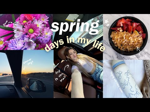 spring days in my life 🌷☔️: spring is here! mini clothing haul, hobbies & lots of yapping!