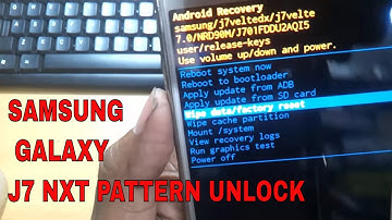 Samsung Galaxy J7 Nxt Pattern Unlock