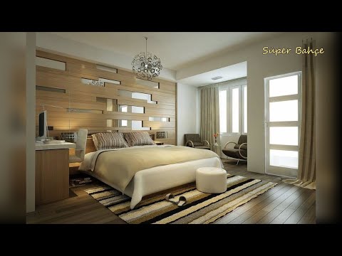 Video: Modern tarzda yatak odası iç: oda tasarımının fotoğrafı