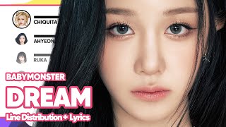 BABYMONSTER - DREAM (Line Distribution with Color-Coded Lyrics)