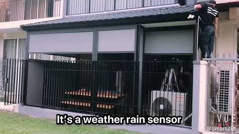 Smart Zip Track with Rain Sensor