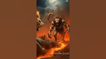 Lion vs Scorpion real fight funny video || #lionvs#scorpion #animals #viral #shorts #viralvideo ||