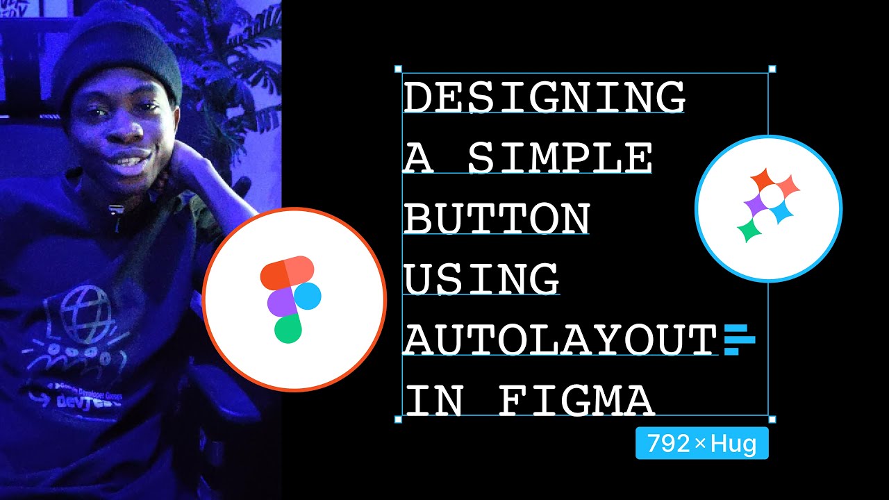 Designing a simple button using auto layout in Figma - YouTube