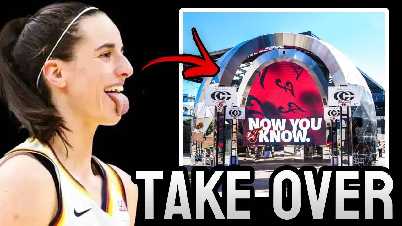 Caitlin Clark's Logo TAKES OVER Gainbridge Before Tonight's Game Vs Seattle...