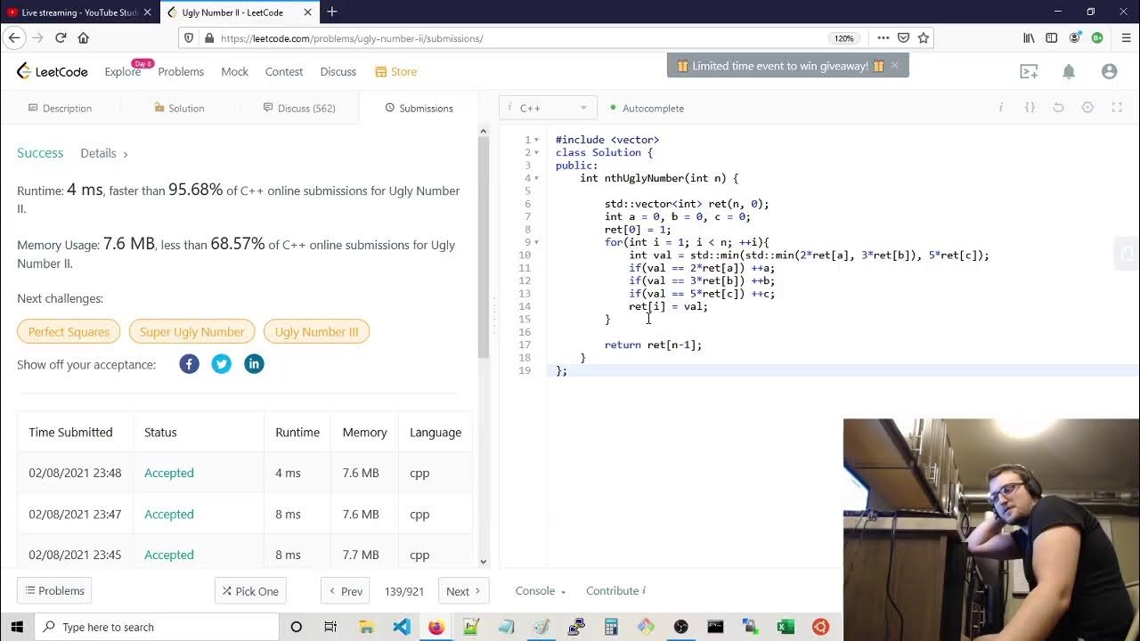 Ugly Number II (Medium), C++, Leetcode - YouTube