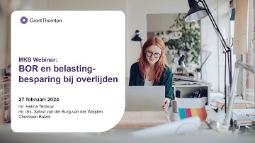 MKB Webinar Bedrijfsopvolgingsregeling en belastingbesparing bij overlijden