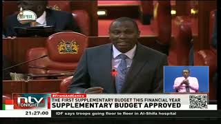 MPs passes Sh287 supplementary budget