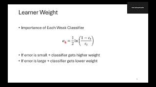 Adaptive Boosting (AdaBoost) Explained: Theory & Mathematical Formulation: Part 1
