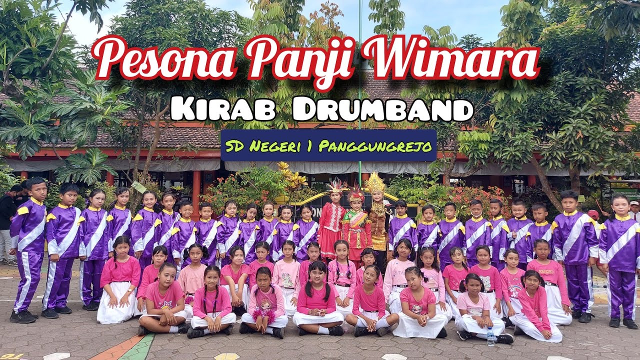 Keren !! Pesona Panji Wimara-Kirab Drumband || SDN 1 Panggungrejo