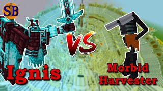 Ignis (L_Ender's Cataclysm) vs Morbid Harvester | Minecraft Mob Battle