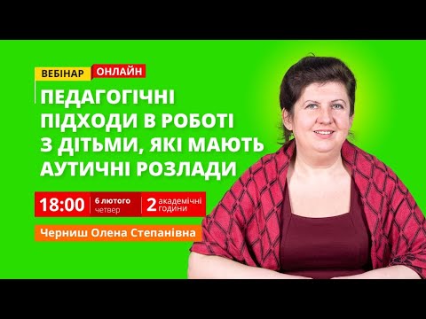 Педагогічні підходи в роботі з дітьми, які мають аутичні розлади