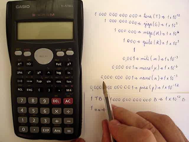 calculadora casio notação cientifica 