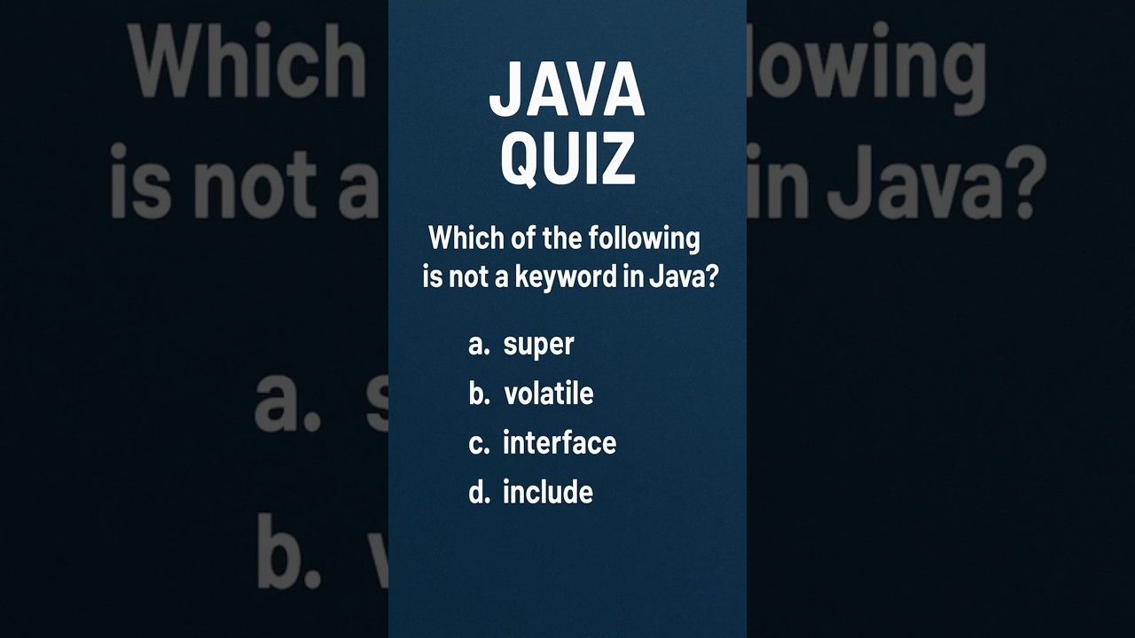 Java Challenge — сможете ли вы ответить на этот вопрос? 