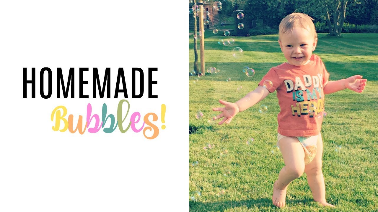 HOW TO MAKE HOMEMADE BUBBLES