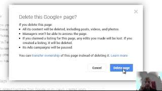 How to Delete Google plus page not -  will also delete the Google account that&#39;s associated with it.