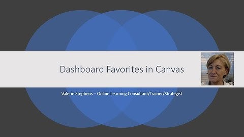 Change What Is On Your Dashboard