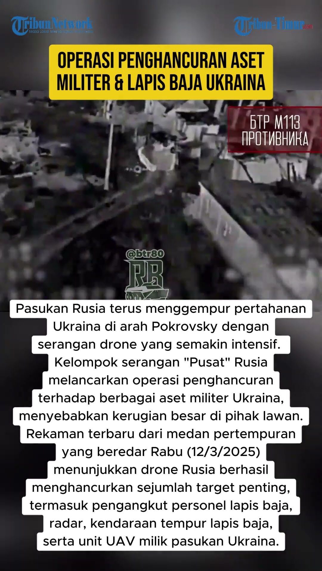 OPERASI PENGHANCURAN ASET MILITER \u0026 LAPIS BAJA UKRAINA