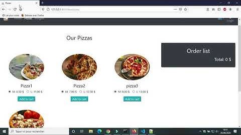 Fast food web application part7: add items to shopping cart (Django / JS)