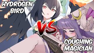 Local Bird Beats Up an Asthmatic Lady - Touhou 12.3 Hisoutensoku Patchouli Knowledge vs. Okuu