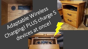 Future Adaptable Wireless Charging Nightstands Series: Electric Details, Charge 5 devices