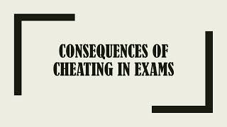 consequences of cheating in exams