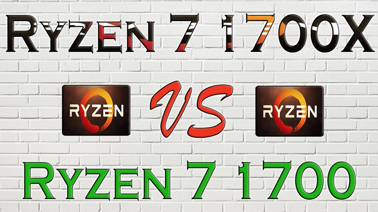 Ryzen 1700 vs