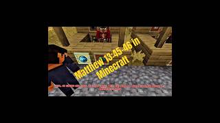 Matthew 13:45-46 in Minecraft Context in description ￼