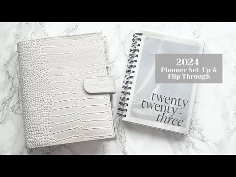 Moterm A5 Luxe Planner Set Up and Flip Through  Ft. Cloth and Paper, The  Planner Spot & Fancy Plans 