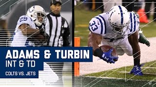 Mike Adams Picks Off Bryce Petty to Set Up Robert Turbin TD | Colts vs. Jets | NFL
