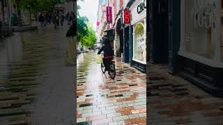 Walk through Cork City #shorts #shortvideo #europeancity #rain
