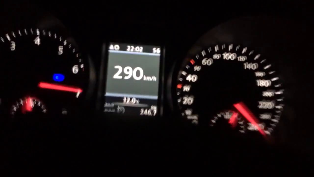 Vmax 290 km/h vw Golf 6 gti k04 dsg autobahn DE YouTube