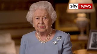 The Queen's VE Day message: 'Never give up, never despair'