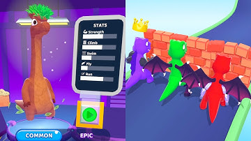 Dino Merge Run! GamePlay Walkthrough - iOS, Android  Level: 7-17