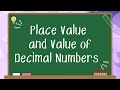 Understanding Decimal Numbers