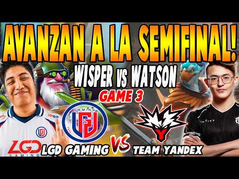 LGD GAMING vs TEAM YANDEX [GAME 3] BO3 - TAILUNG, WISPER vs WATSON - BLAST SLAM VII DOTA 2