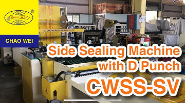 High Speed Side Sealing Bag Making Machine with D Punch Device By Servo Motor Control