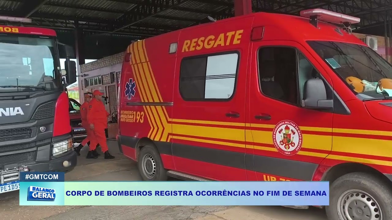 CORPO DE BOMBEIROS REGISTRA OCORRÊNCIAS NO FIM DE SEMANA