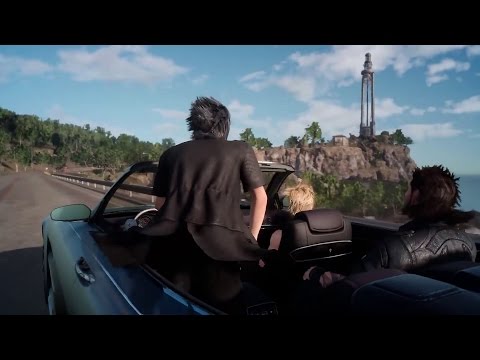 Final Fantasy XV Driving Gameplay