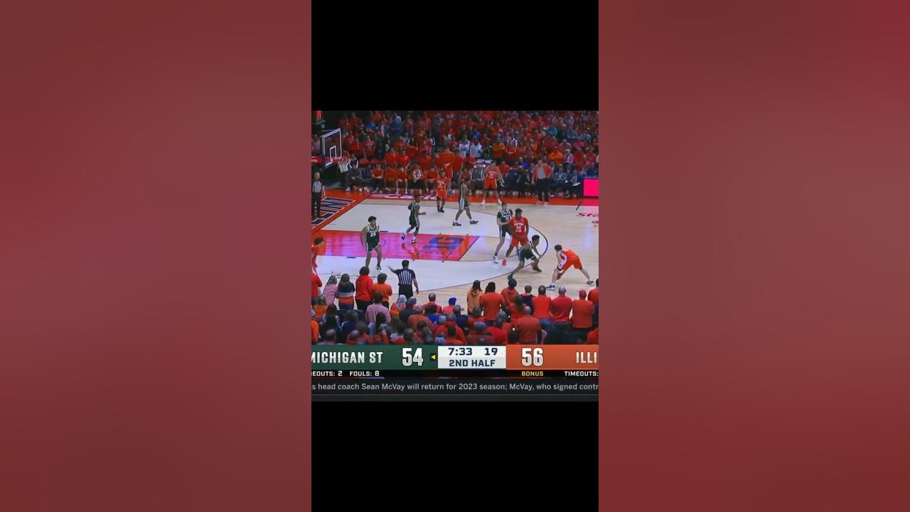 Michigan State vs Illinois Basketball Game Highlights 1 13 2023 
