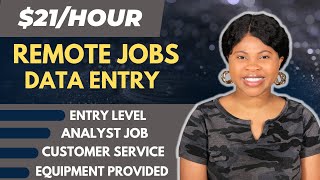 Data Entry Work From Home Jobs 2024: Customer Service, Equipment provided , Analyst jobs (WFH Jobs)
