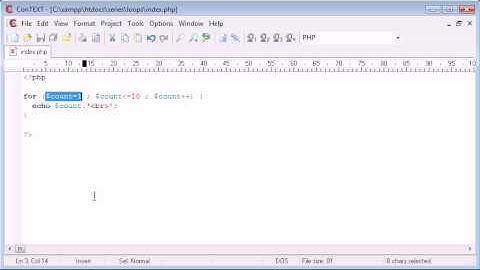 Beginner PHP Tutorial - 27 - for Loop