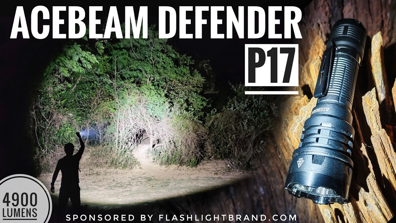 Acebeam Defender P17 XHP70.3 HI, 4900 lumens & Comparison with NEXTORCH TA30C MAX & Fenix TK16 V2