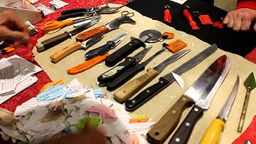 Chad Ruseler - Knife sharpening at the Man Show