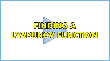 Finding a Lyapunov function