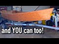 I built this wooden boat in one week
