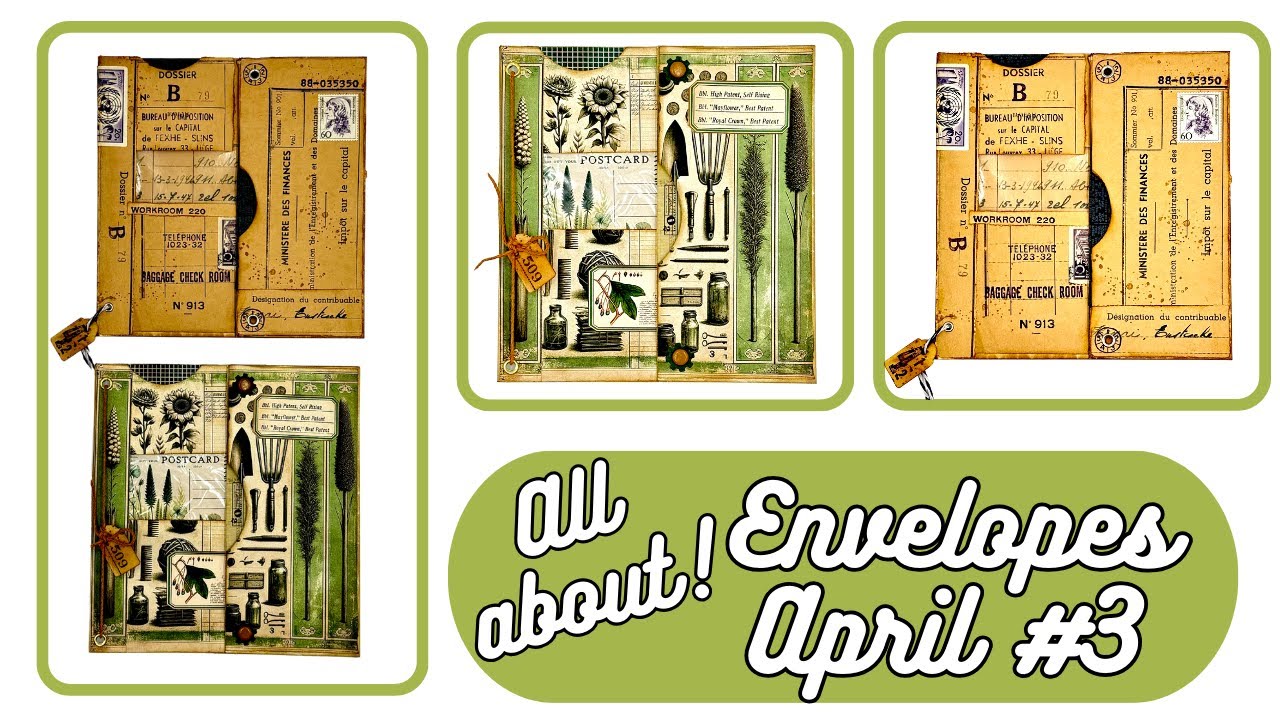 ALL ABOUT ENVELOPES APRIL #3: TURNING TRASH  INTO TREASURE - EASY MINIMAL SUPPLIES PROJECT.