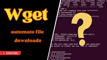 Linux tutorial : Wget command ( automate file download )