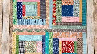 Sew Your Stash Series #13  12' Lincoln Logs Block!